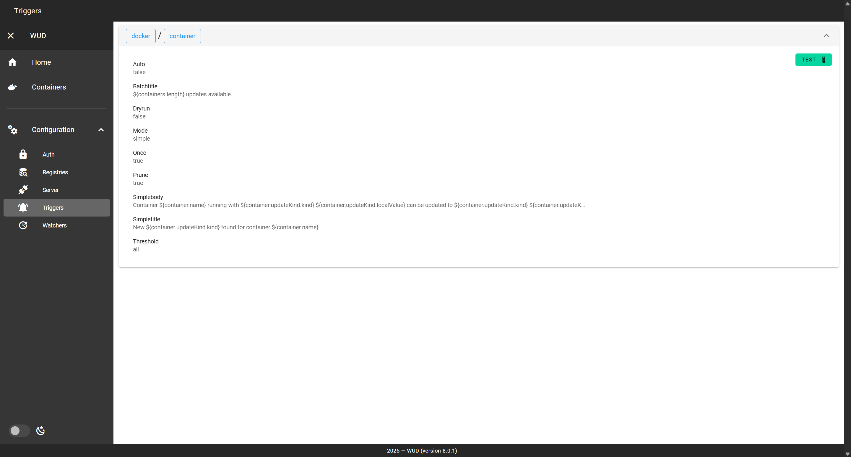 Docker 触发器